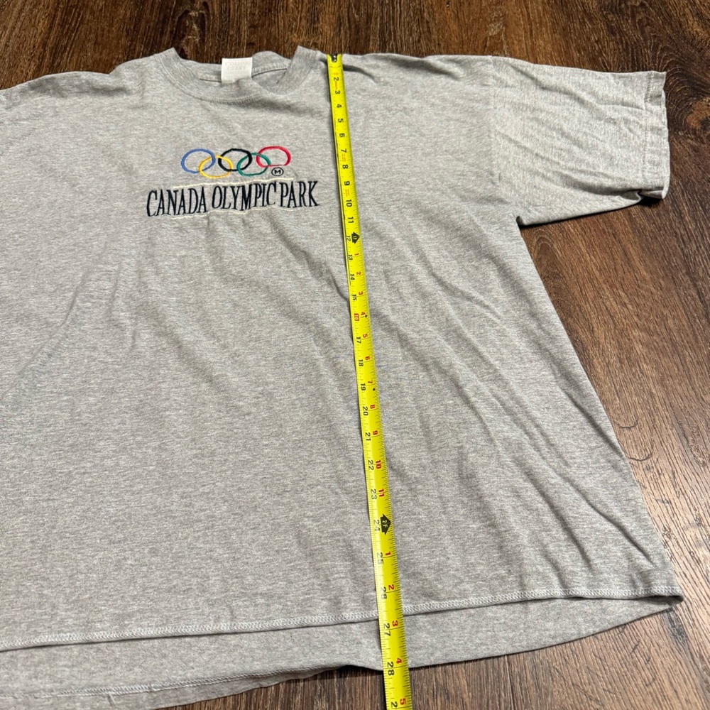 Vintage 90s Canada Olympic Park Embroidered Olympic Rings Retro Shirt Sz.XXL - Picture 7 of 8